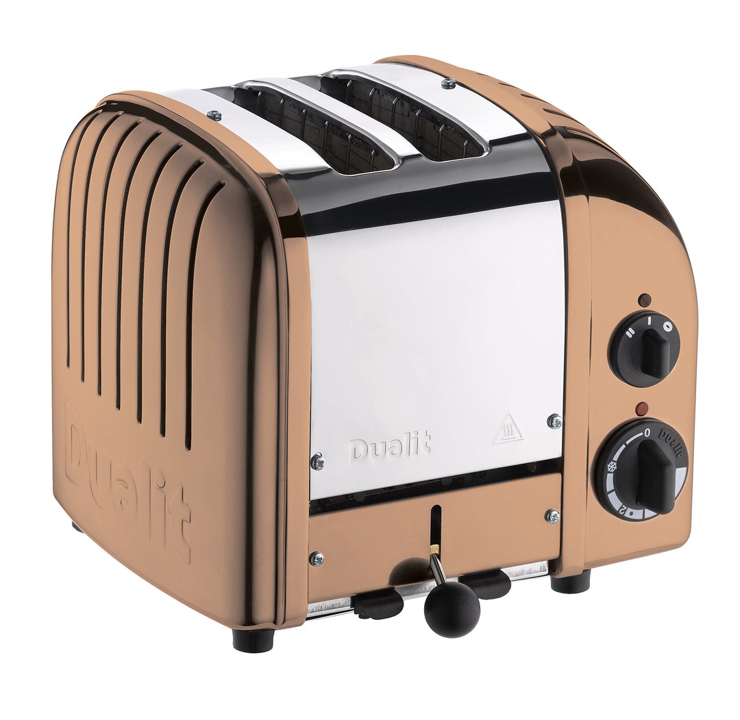 Dualit Classic Toaster 27390 New Generation 2-Scheiben Kupfer und Edelstahl Handgefertigt in UK