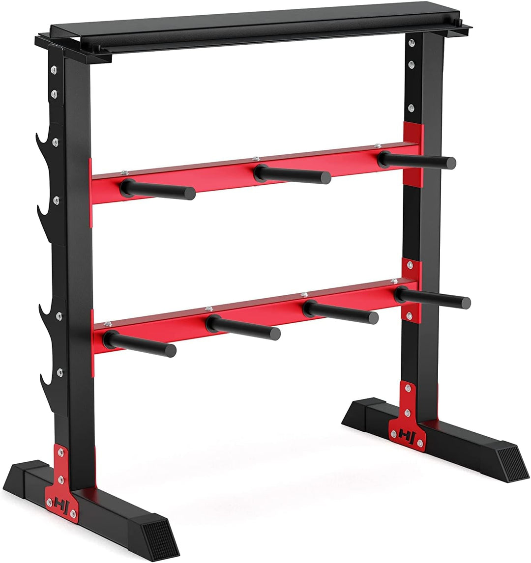 Hop-Sport Hantelständer Hantelscheiben-Ständer Ablage für Gewichte, Langhanteln und Kurzhanteln