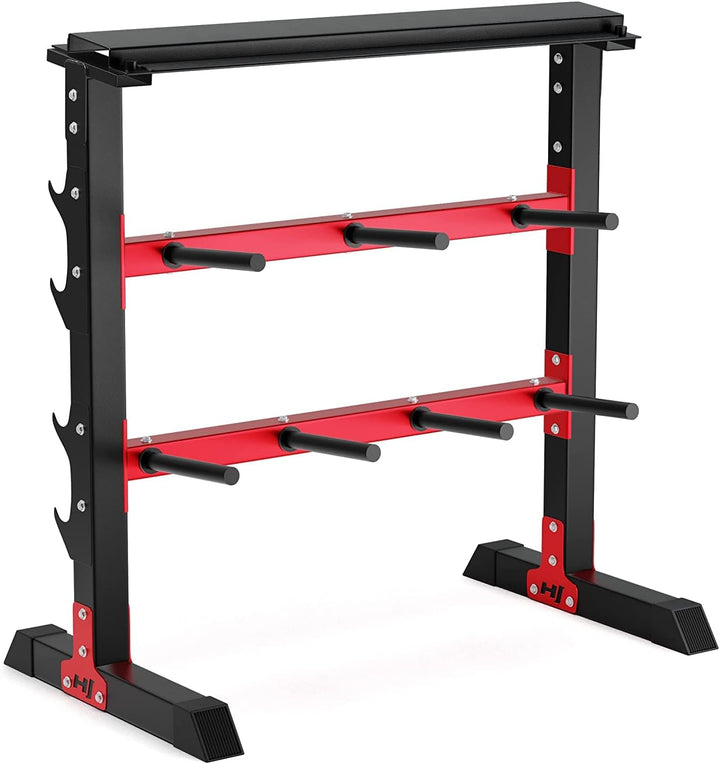 Hop-Sport Hantelständer Hantelscheiben-Ständer Ablage für Gewichte, Langhanteln und Kurzhanteln