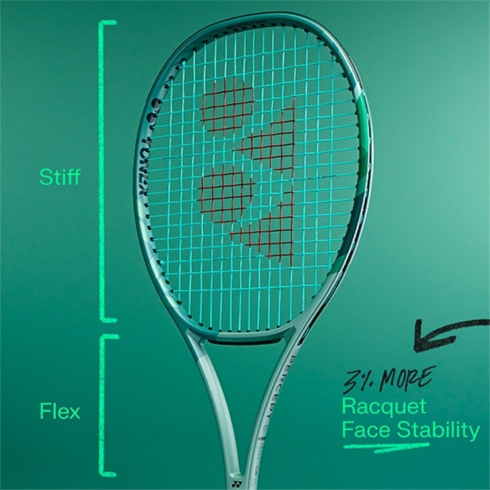 YONEX 23 Percept 100 (300 g) unbesaitet 300 g Tennisschläger Wettkampfschläger Hellgrün – Dunkelgrün