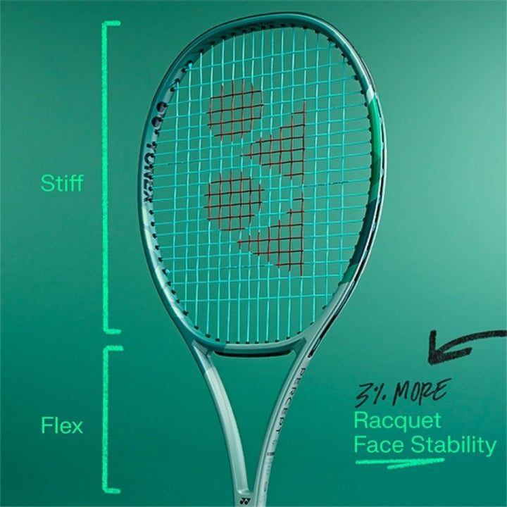 YONEX 23 Percept 100 (300 g) unbesaitet 300 g Tennisschläger Wettkampfschläger Hellgrün – Dunkelgrün