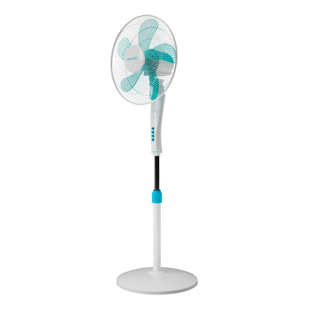 Cecotec Standventilator EnergySilence 530 Power Connected Weiss. 50 W, 5 Klingen mit 40 cm Durchmess