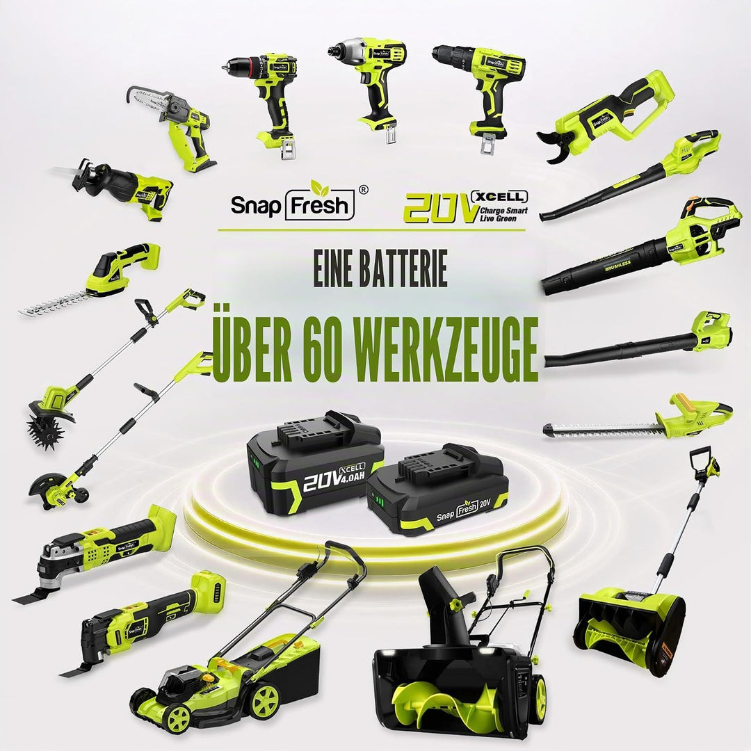SnapFresh Oszillierendes Werkzeug, 20 V schnurloses, oszillierendes Multitool mit 6 Geschwindigkeite