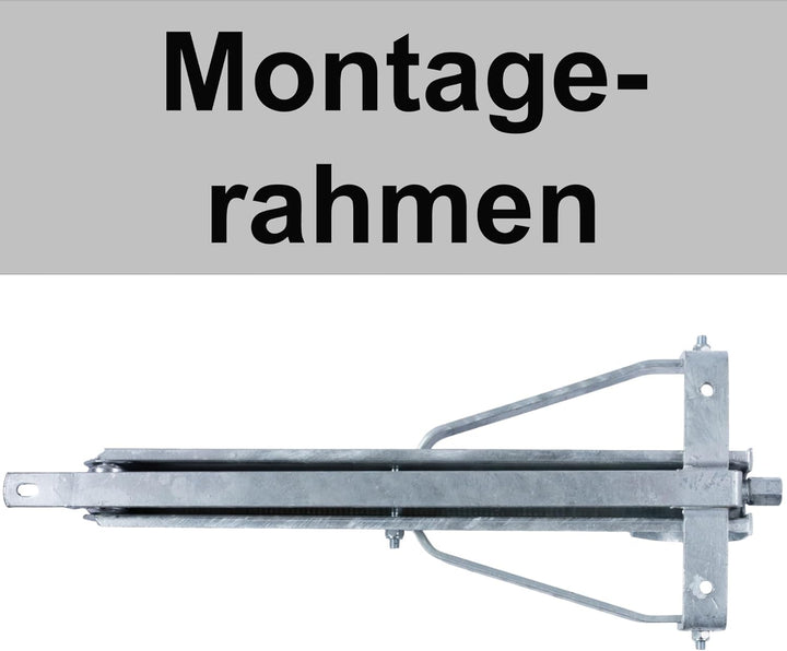 Ausdrehstütze Eckstütze aus Stahl Stützbein geeignet für Caravan Trailer PKW-Anhänger Abstützung Niv