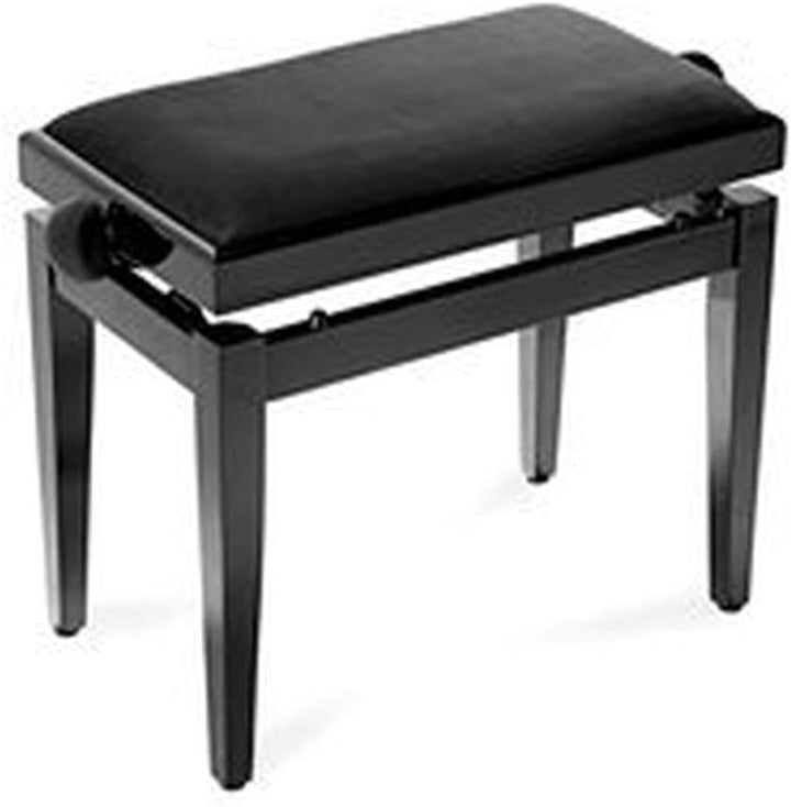 Stagg Klavierbank mit Notenfach, Schwarz matt Schwarz Modern, Schwarz Modern