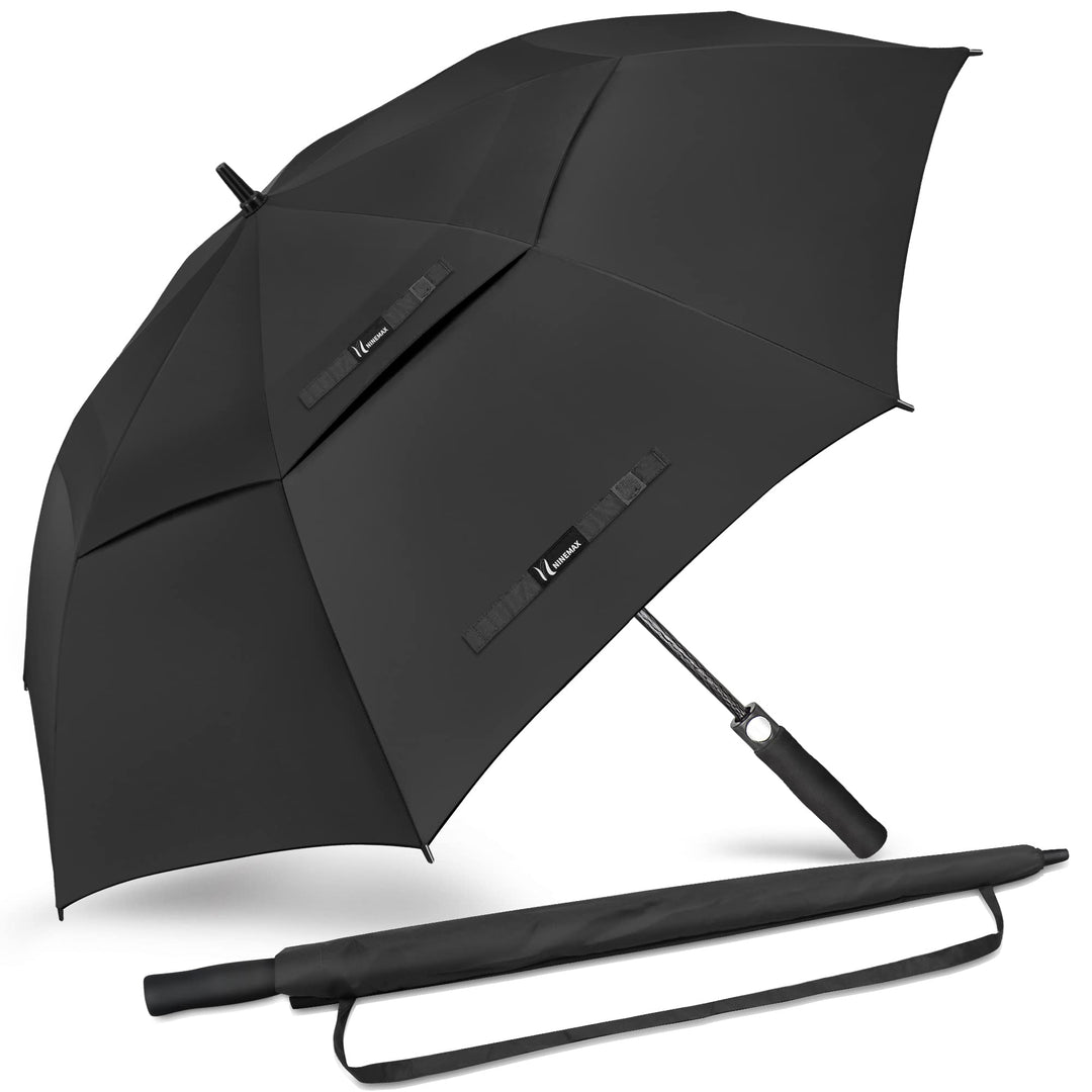 NINEMAX Golf Regenschirm Gross Sturmfest XL/XXL,Grosser Regenschirm Sturmfest | Stabil Golfschirm Gr