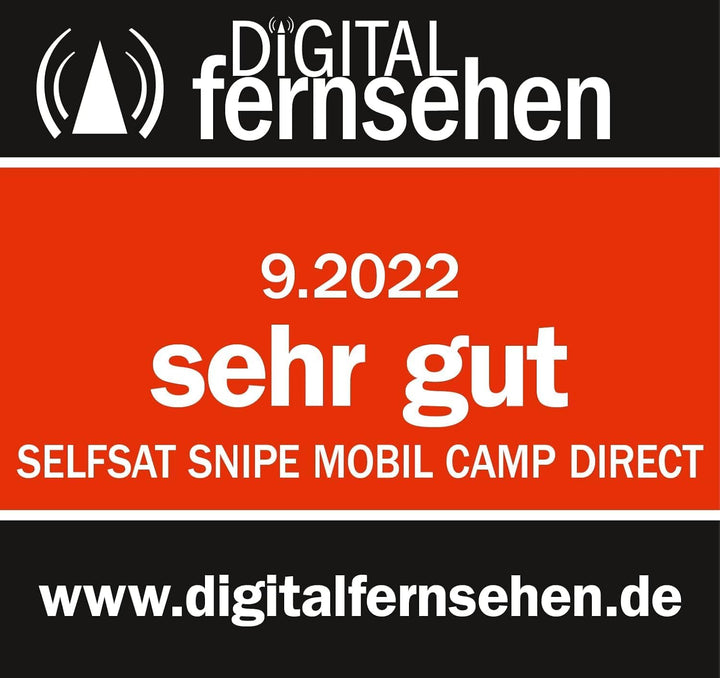 Selfsat Snipe Mobil Camp Direct Portable Mobile Satelliten-Antenne (Grau), Grau