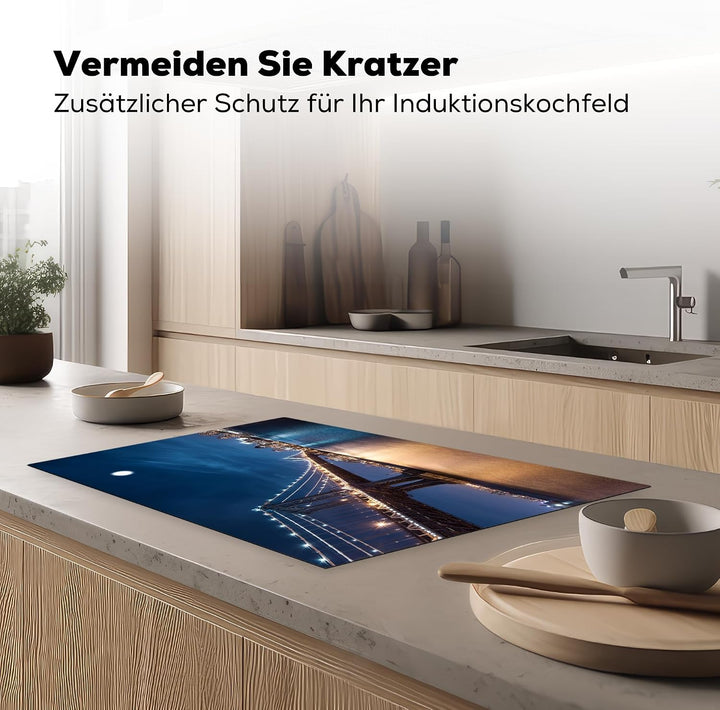KitchenYeah© Herdabdeckplatte Einteilig Küche Herdabdeckung Induktionsfeld Ceranfeld Herdabdeckplatt