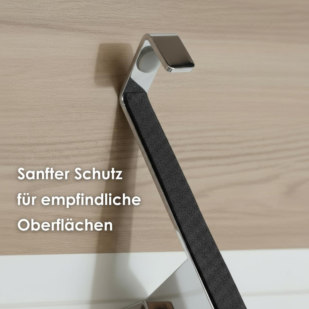 DEELIA® Geschirrtuchhalter Küche | Handtuchhalter ohne Bohren zum Einhängen am Küchenschrank | inkl.