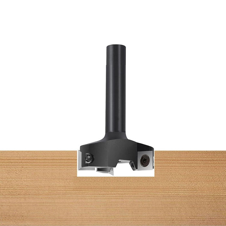 Planfräser 8 mm Schaft, 8mm Planfräser Mit 6 auswechselbare 12 mm Hartmetallklingen mit 2,2 mm Dicke