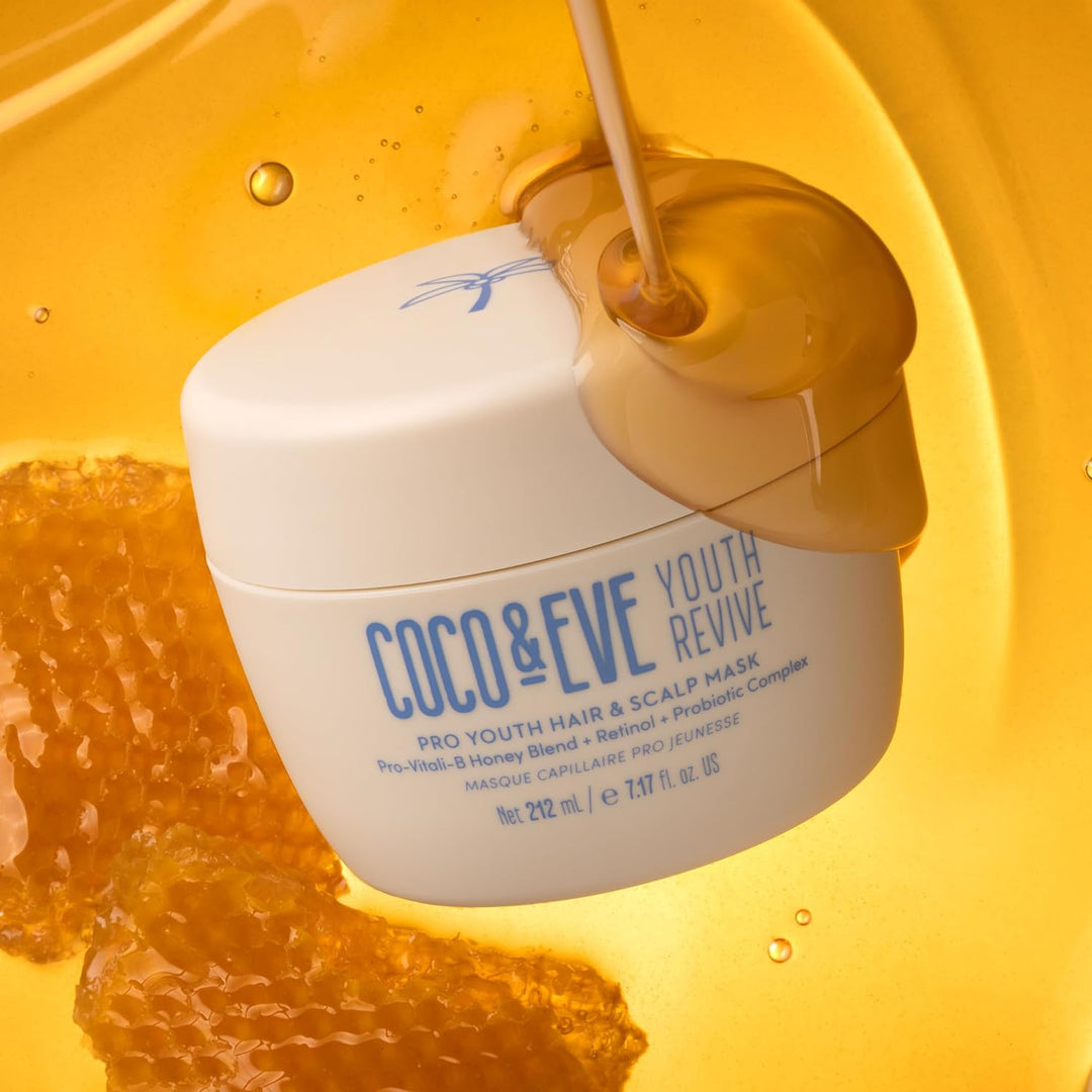 Coco & Eve Pro Youth Haarmaske. Anti-Aging Haarmaske für Kraft, Glanz & Volumen. Reguliert Schuppen