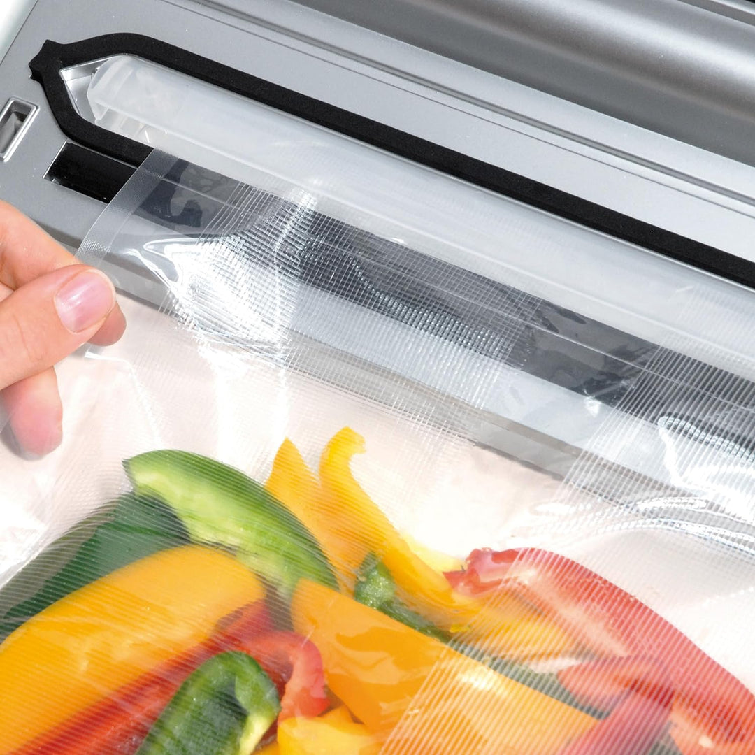 CASO VC200 Vakuumierer - Vakuumiergerät, Lebensmittel bleiben bis zu 8x länger frisch, doppelte Schw