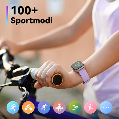 Smartwatch Herren Damen mit Telefonfunktion & Alexa eingebaut,Fitnessuhr mit 100+ Sports,Armbanduhr