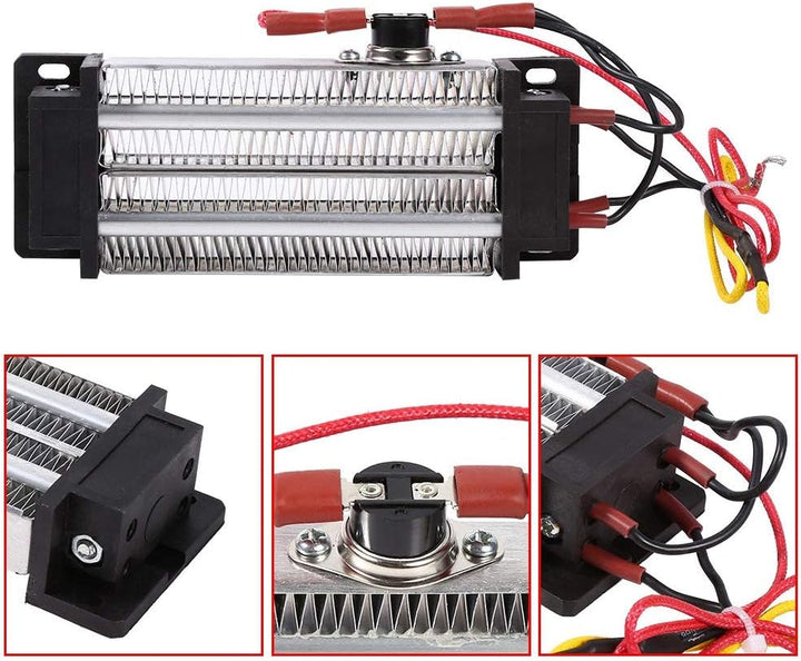 AC 220V 500W PTC-Luftheizung PTC-Keramik-Luftheizung Hochleistungs-Elektrokeramik-Thermostat-Halblei