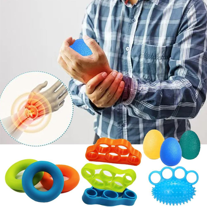 Fingertrainer Handtrainer Ball Set, 11 Stück Handtrainer Fingertrainer Ball Weich mit 3 Stärken für