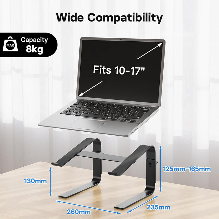 BONTEC Laptop Ständer, Laptop Stand Höhenverstellbar, Ergonomische Laptop Halterung, Kompatibel mit
