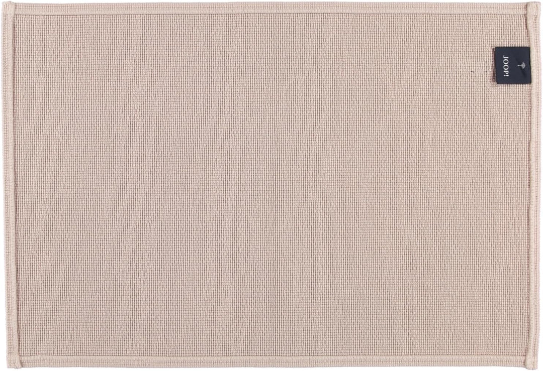 Joop! Badteppich New Cornflower 60 x 90 cm Farbe Sand 100% Baumwolle Florhöhe 6 mm Form eckig edle O