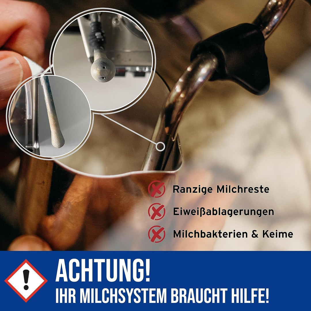 Caffenu Universal Milchsystemreiniger - 1L Alkalische Reinigungslösung, Alkalisch