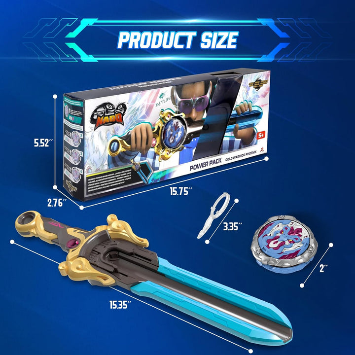 INFINITY NADO Kreisel für Kinder Metall Spielzeug Jungen, Battle Tops Kreisel Launcher Spielzeug, Sp