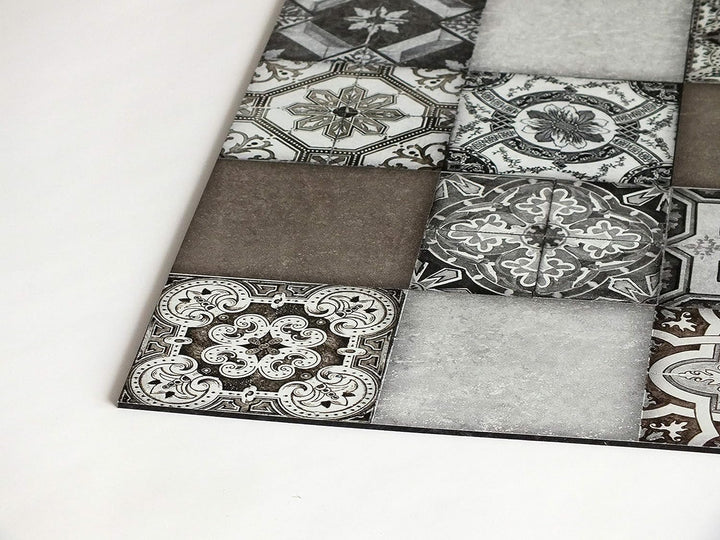 Cuadros Lifestyle Küchen Spritzschutz „Weisser Marmor“ 60x40 | Küchenrückwand | Alu-DiBond | Fliesen