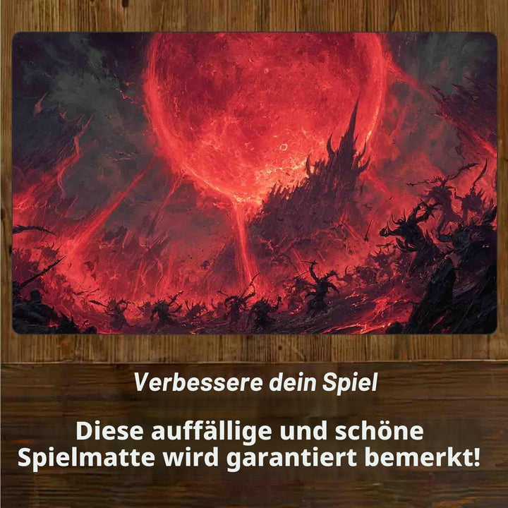 TCG MTG Spielmatte 24 × 14 - Premium-Spielmatte mit genähtem Rand mit glatter Stoffoberfläche und ru