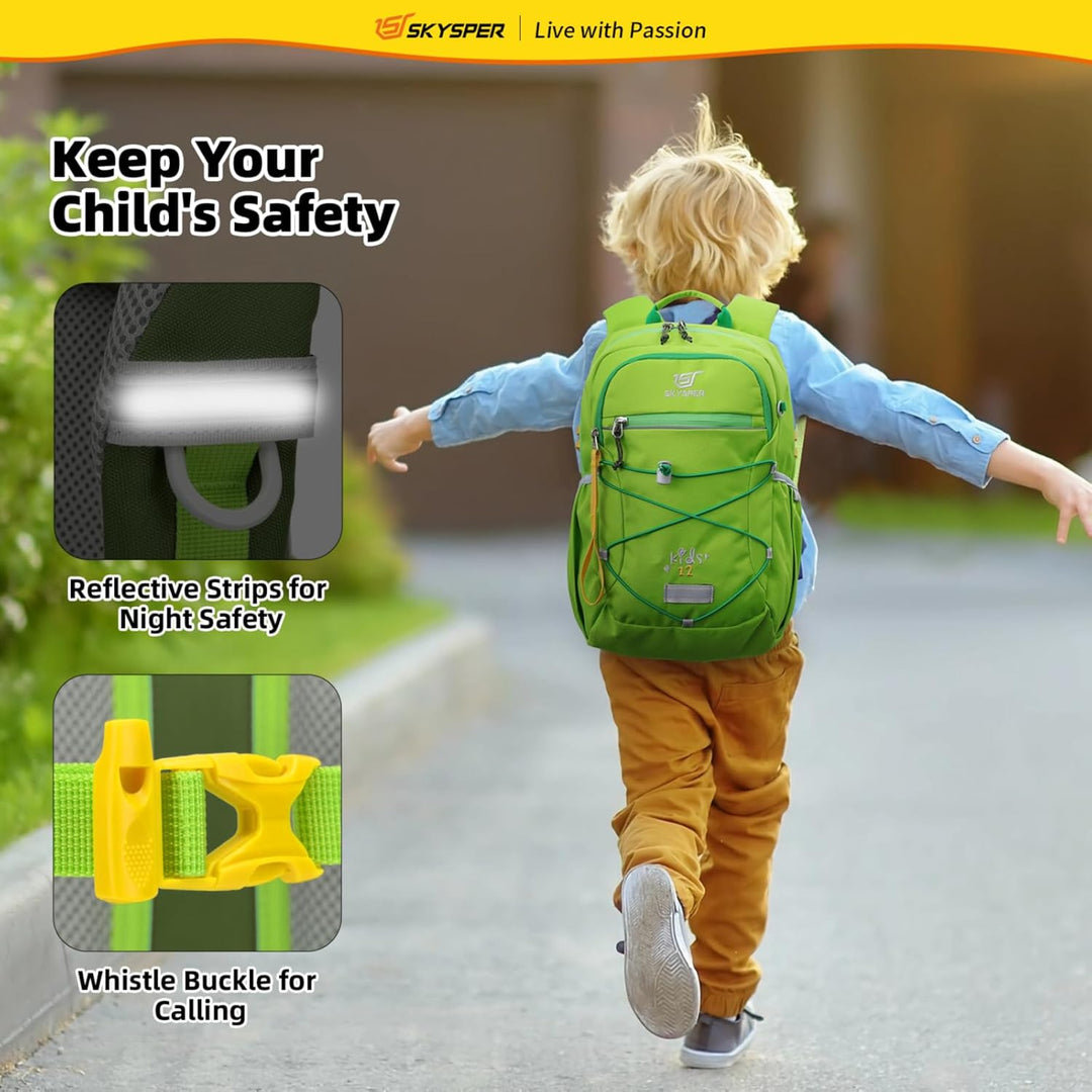 SKYSPER KIDS 12 Kinderrucksack Jungen & Mädchen für 3-8 Jährige, komfortabler Wanderrucksack Kinder