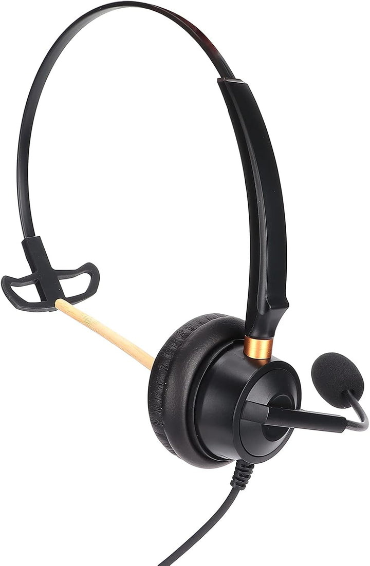 Business-Headset mit Mikrofon und Einstellbarer Lautstärke für Festnetz- oder Schnurlose Dect-Telefo