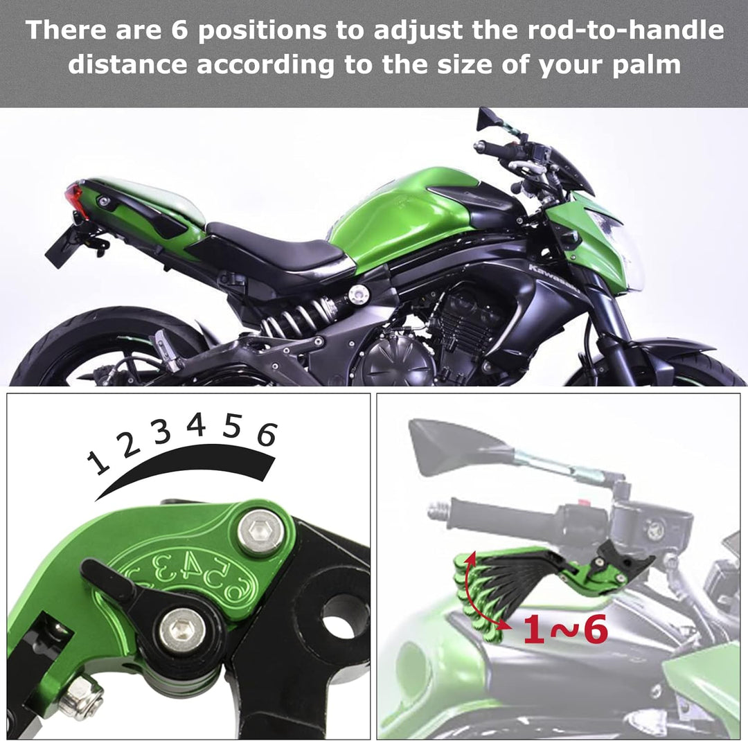 psler Motorrad Bremshebel Kupplungshebel, 1 Paar Hebel Länge 185 mm / 7,28 Zoll Kupplungs und Bremsm