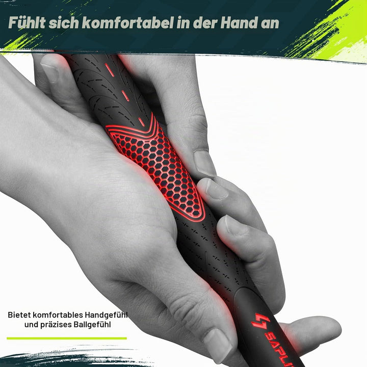 SAPLIZE Golfgriffe 13er-Set mit komplettem Regripping-Kit, Standard / Mittelklasse/übergross, Weiss