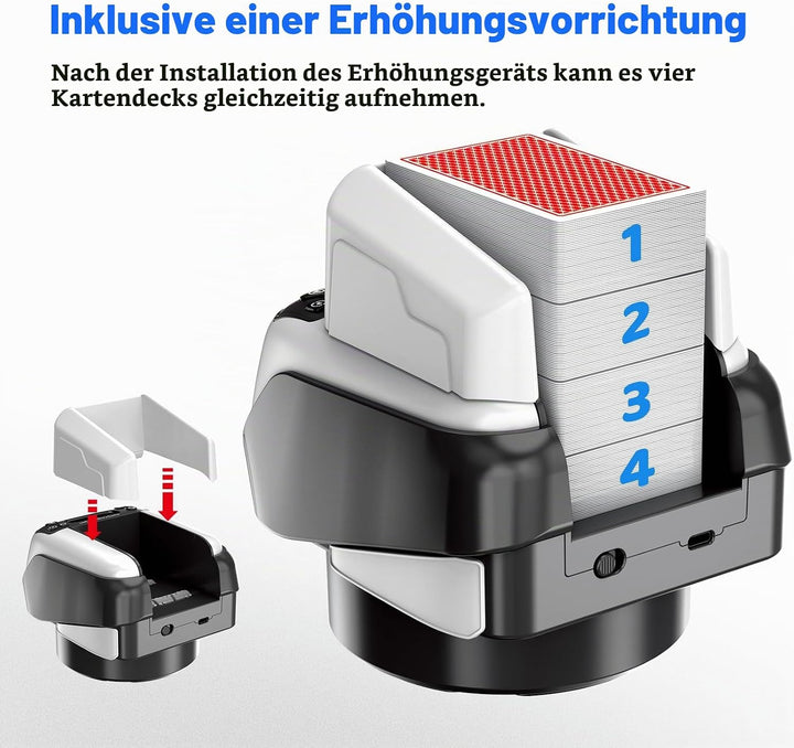 Automatischer Kartengeber Elektrisch Drehbar, Automatischer Karten Austeiler, Wiederaufladbar Karten