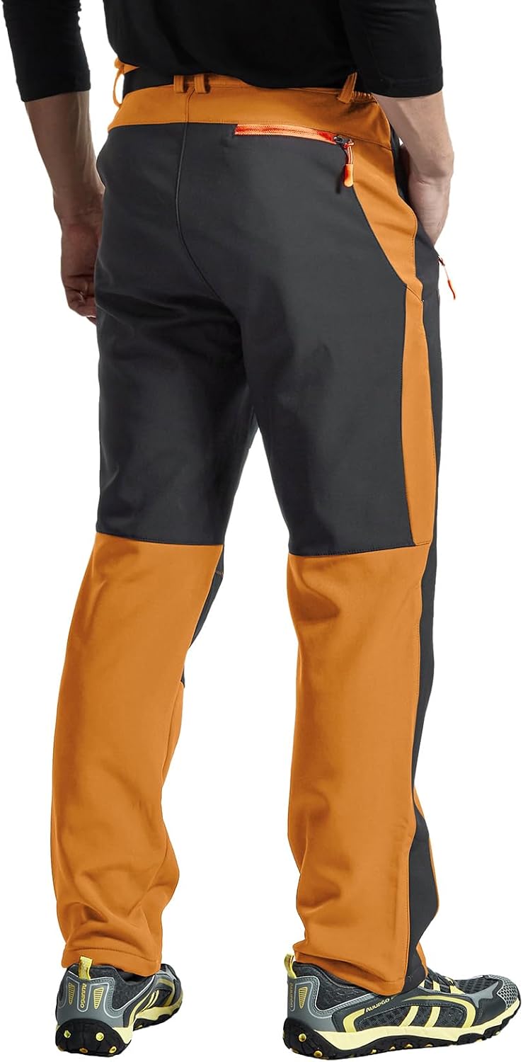 Herren Wanderhose Gefüttert Winterhose Wasserdicht Winddicht Warm Verdickte Softshellhose Outdoorhos