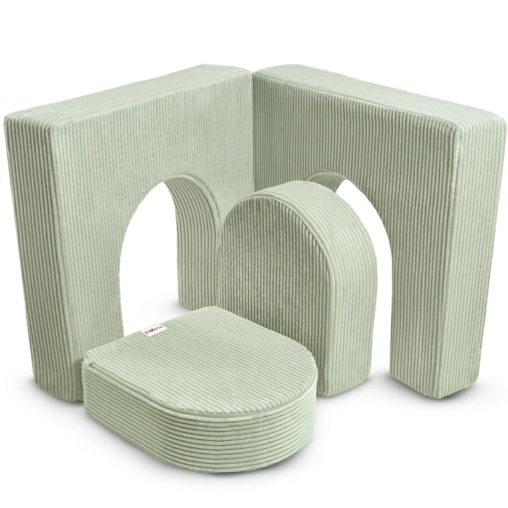 Linodino® Magisches Tor – Spielsofa Add-on mit Bögen aus Schaumstoff | Erweiterungs-Bauteil für krea