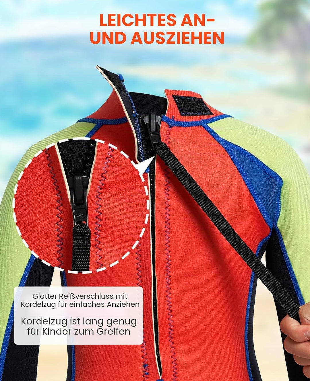 Gogokids Kinder Neoprenanzüge - Jungen Mädchen Rash Guard Einteiler Thermische Badeanzüge 2.5mm Neop