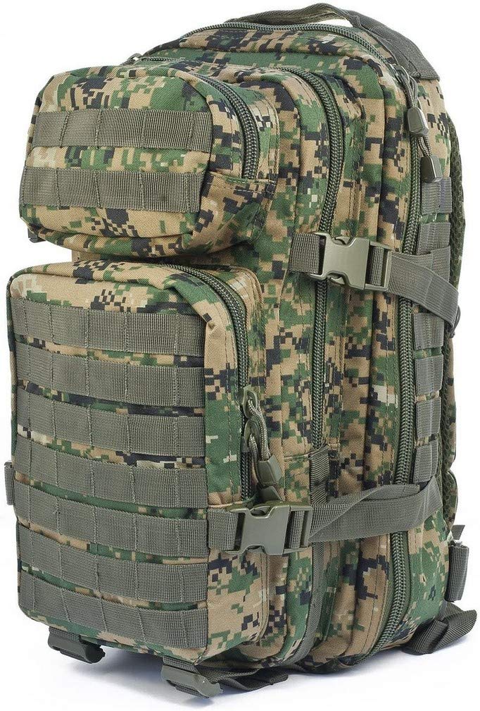 Mil-Tec US Assault Pack Tagesrucksack • Taktischer Militär Rucksack mit MOLLE-System • Kompakter Bun