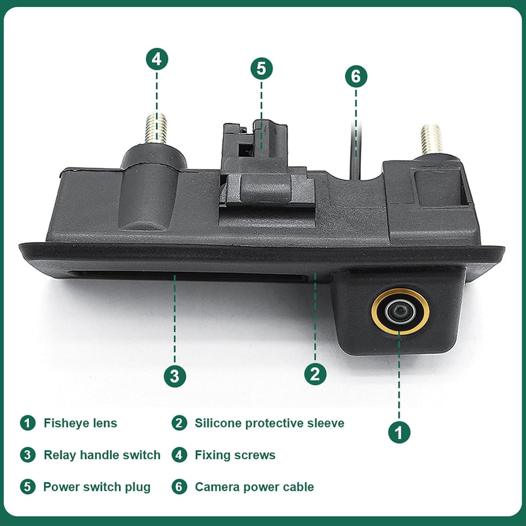 HD 1080P Auto Rückfahrkamera für Audi A4L A5 A3 Q3 Q5 RS6 für VW Passat Tiguan Jetta Sharan Lavida S