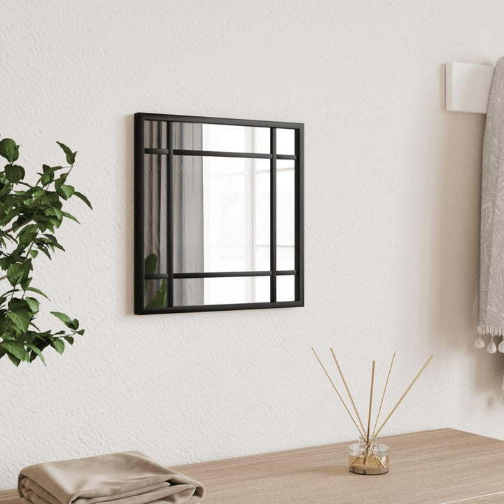 vidaXL Wandspiegel, Hängend Quadratisch Spiegel Badspiegel, Fensterspiegel für Badezimmer Wohnzimmer