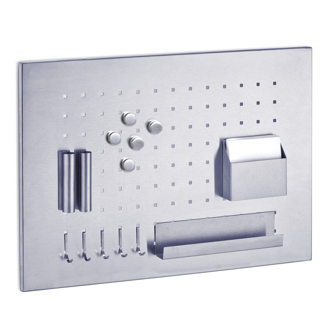Zeller Memoboard, Edelstahl, Silber, 50 x 35 x 1.5 cm, 11125 Single, Single
