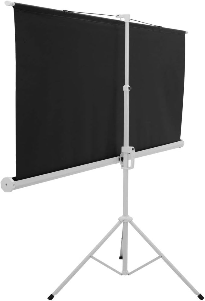 EUROLITE Projektionsleinwand 4:3 2x1.5m mit Stativ | Stativleinwand für Video- und Bildprojektion im