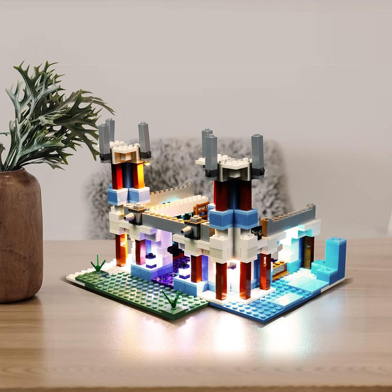 BrickBling Led Licht Set für Lego Eispalast Set, Dekorationsbeleuchtungsset für Lego 21186 Lego Mine