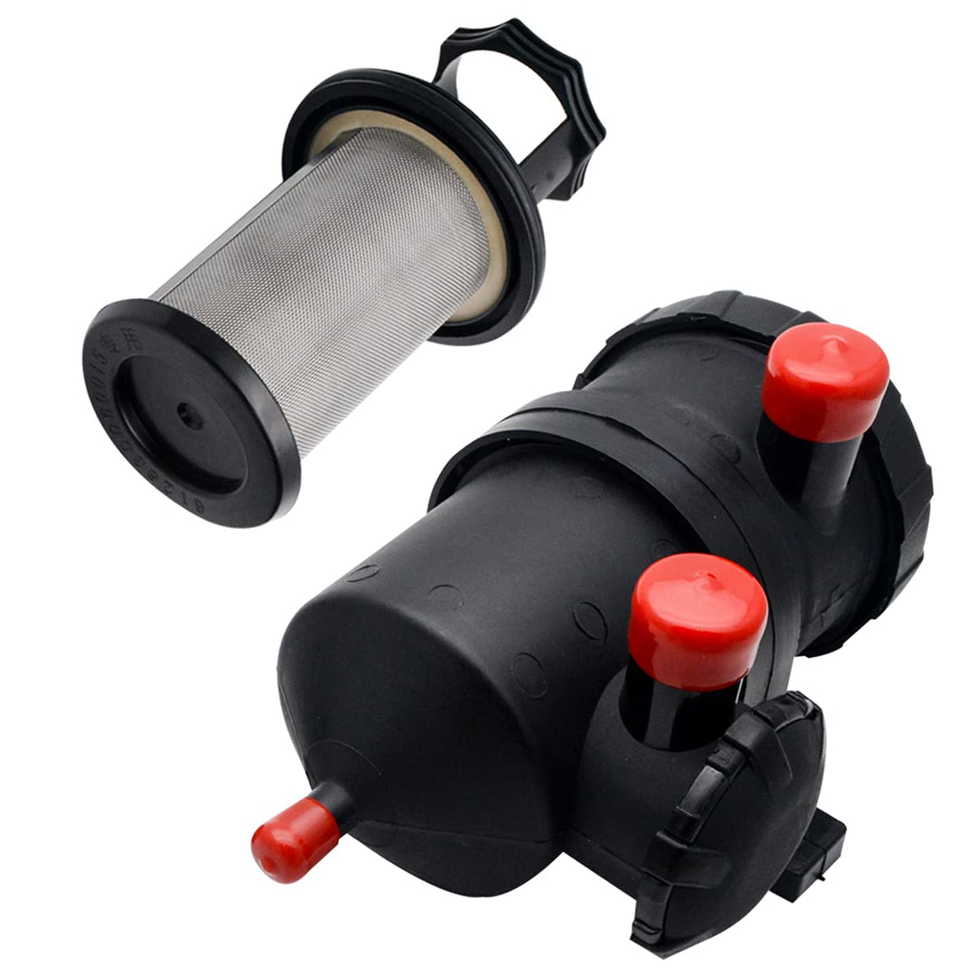 TOTMOX Pro 200 Vent Oil Catch Can Edelstahlfilter für 4WD F0RD R-ANGER M-AZDA T0Y0TA H0LDEN, Schwarz