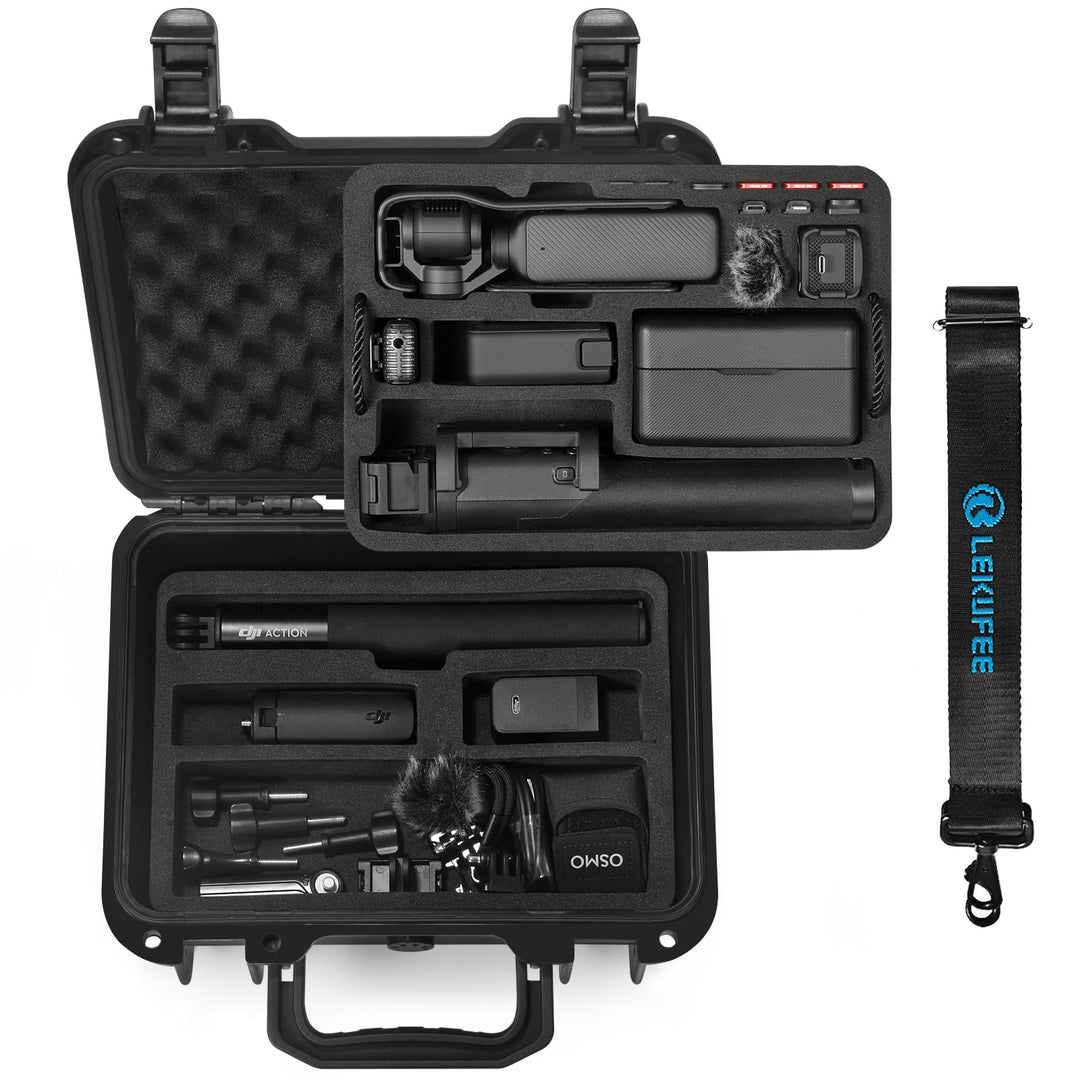LEKUFEE wasserdichte Koffer für DJI Osmo Pocket 3/DJI Pocket 3/Creator Combo/Power Expansion Combo/V