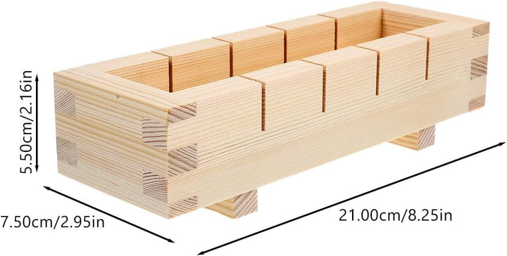 Sushi- Reis- Presseform Press Sushi Mold Box Japanisch Sushi Maker Wooden rechteckig Oshizushi Mold