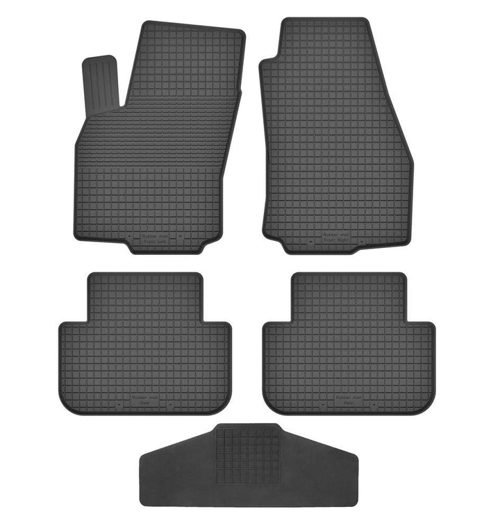 Fussmatten Vorne, Hinten + Tunnel für Opel Zafira C/Tourer C 2011-2019 Gummi Gumimatten Vorne, Hinte