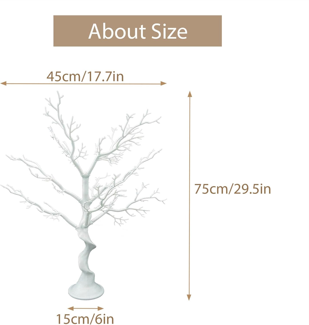 Sziqiqi Weiss Deko Baum Osterbaum: 75cm Hoch Dekobaum für Weihnachten Halloween Gross Künstlicher Ba