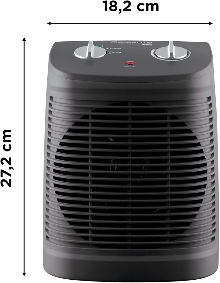 Rowenta SO2320 Instant Comfort Compact Heizlüfter | 2000 Watt | 2 Leistungsstufen | leise Heizung |