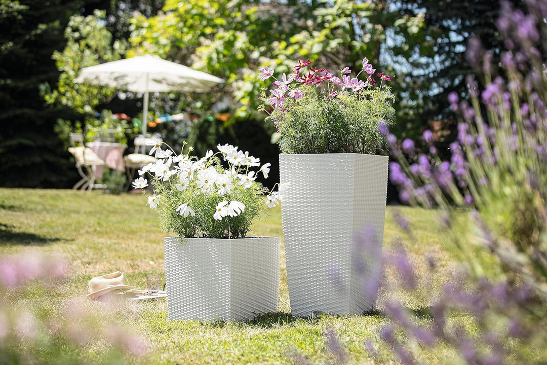 LECHUZA CUBICO Cottage 40 weiss 15246 39.5x39.5x75.5 cm Weiss, 39.5x39.5x75.5 cm Weiss