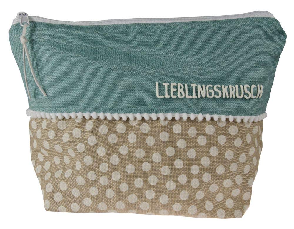 Mein-Name Waschtasche "Lieblingskrusch" Beautybag türkis 30x28x8cm 97_türkis Beautybag, 97_türkis Be