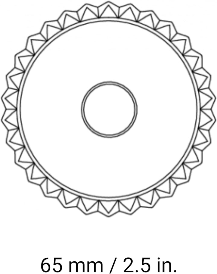 Marcato Ravioli Maker Stempel, Design rund, 6,3 cm, Champagner