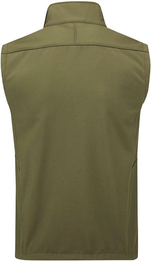 YOUTHUP Weste Herren Wasserdichte Softshellweste Outdoor Leichte Winddichte Fleece Herrenweste Ärmel