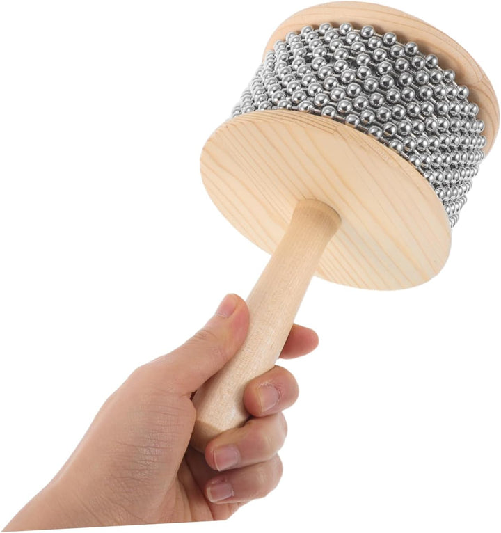 BESPORTBLE Cabasa Handperkussionsinstrument und Metall mit 11,3cm Durchmesser Vielseitig Einsetzbar